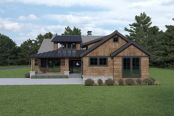 House Plan 43618 Elevation