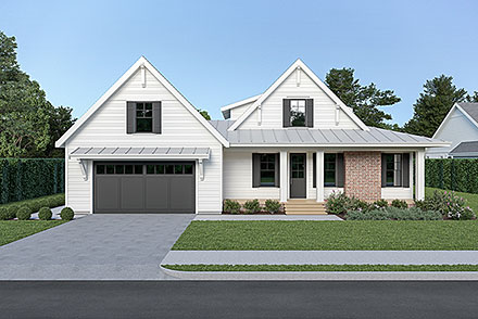 Country Farmhouse Elevation of Plan 43626