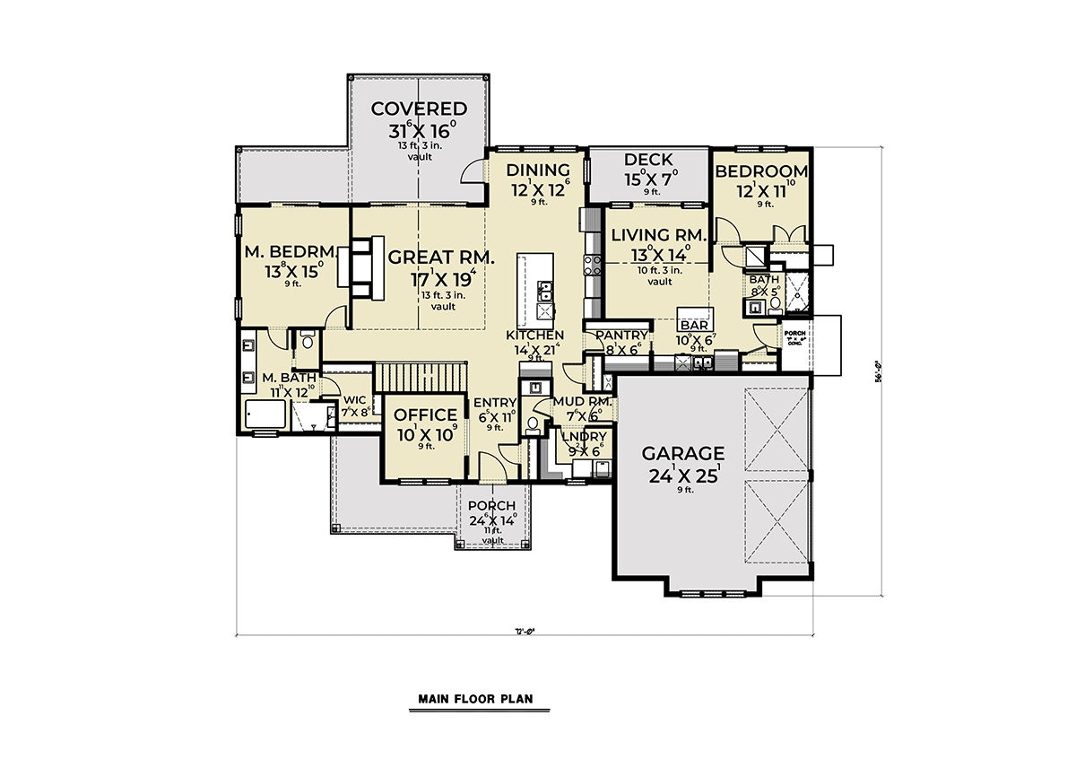 Plan 43635 | Farmhouse Style with 4 Bed, 4 Bath, 2 Car Garage