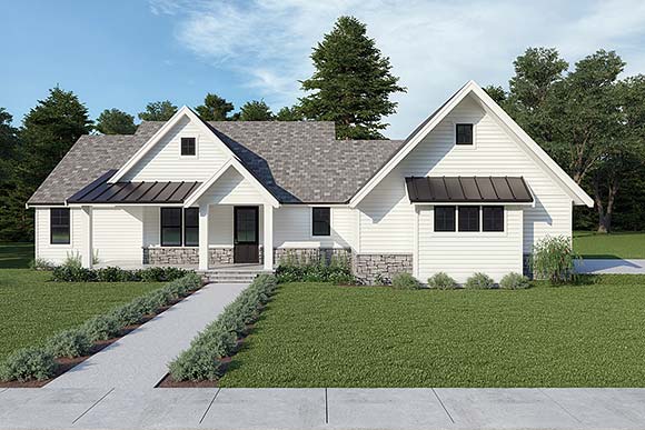 House Plan 43635 Elevation