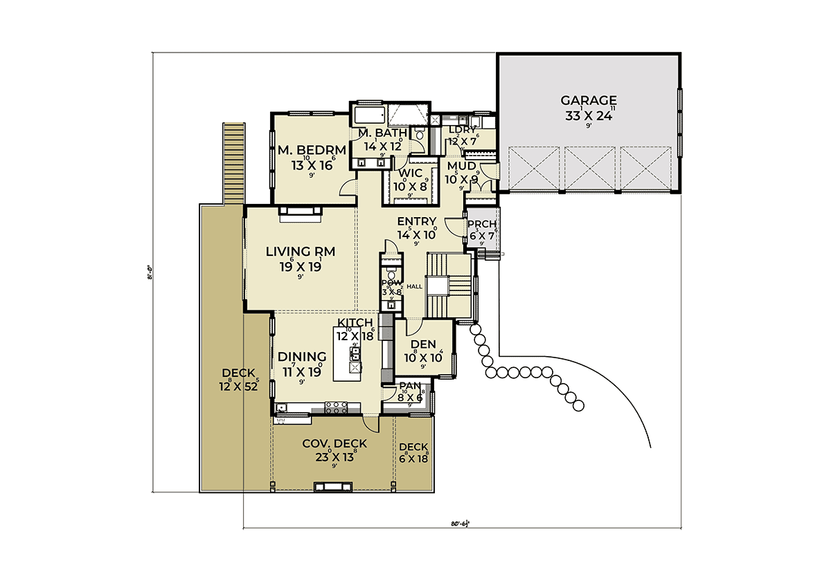 Contemporary Level One of Plan 43637