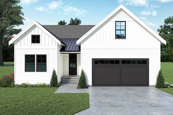 House Plan 43672 Elevation