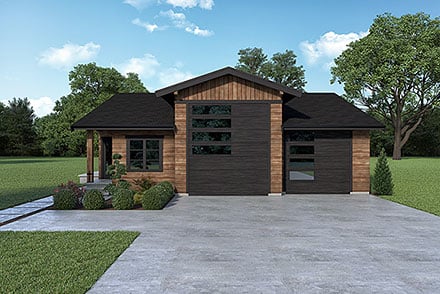 Craftsman Farmhouse Elevation of Plan 43675