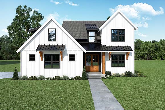 House Plan 43679 Elevation