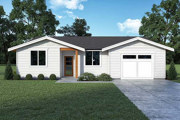 House Plan 43686 Elevation