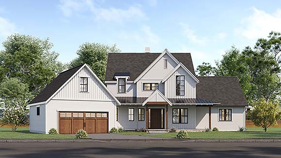 House Plan 43687 Elevation