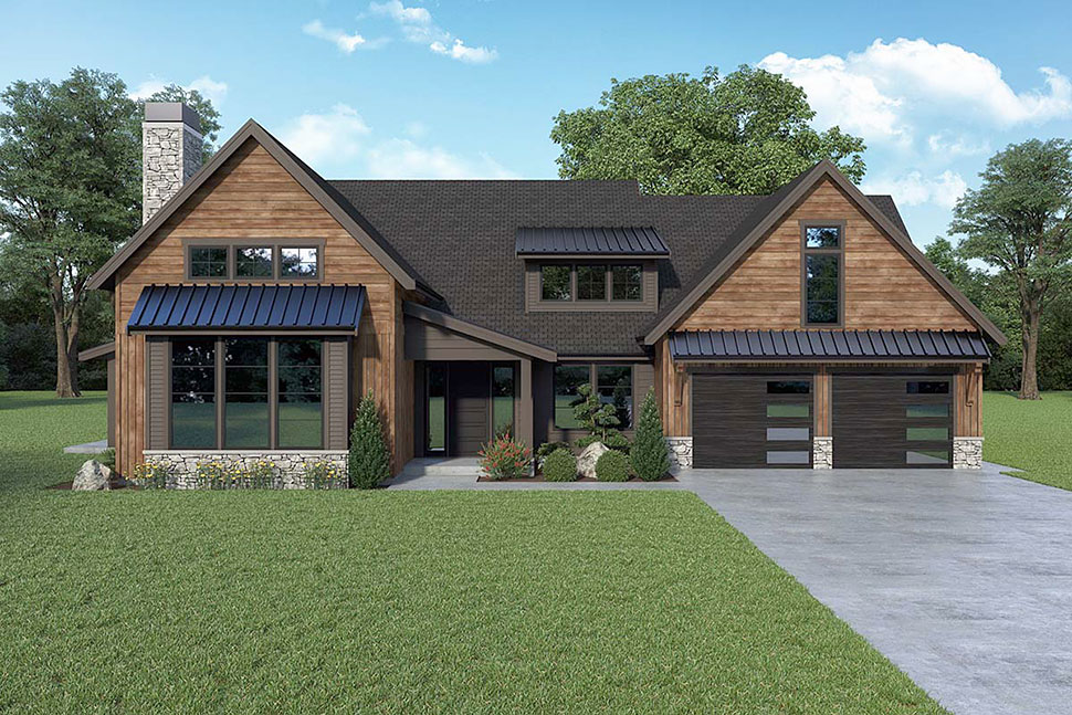 Cabin, Traditional Plan with 3279 Sq. Ft., 3 Bedrooms, 3 Bathrooms, 2 Car Garage Picture 41