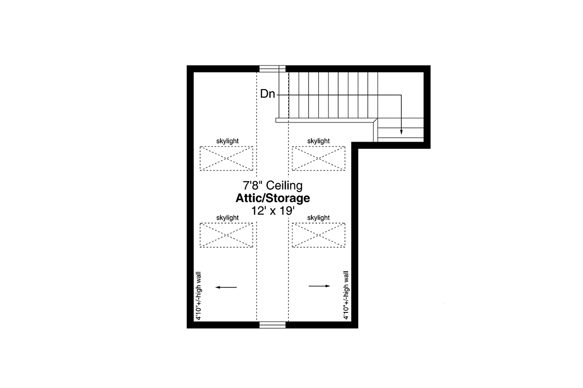 Cottage Country Craftsman Farmhouse Level Two of Plan 43739