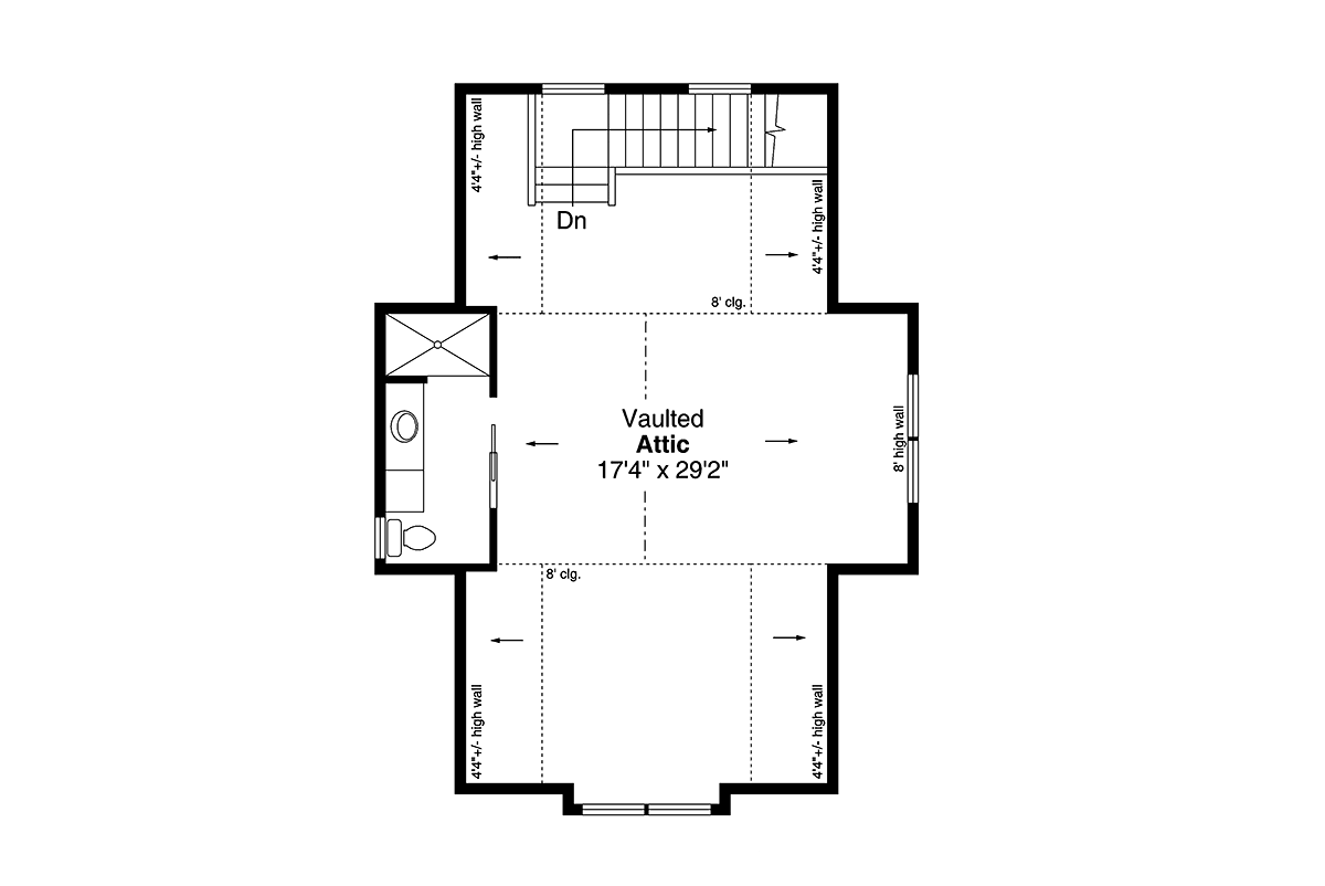 Plan 43740 | Craftsman Style 2 Car Garage