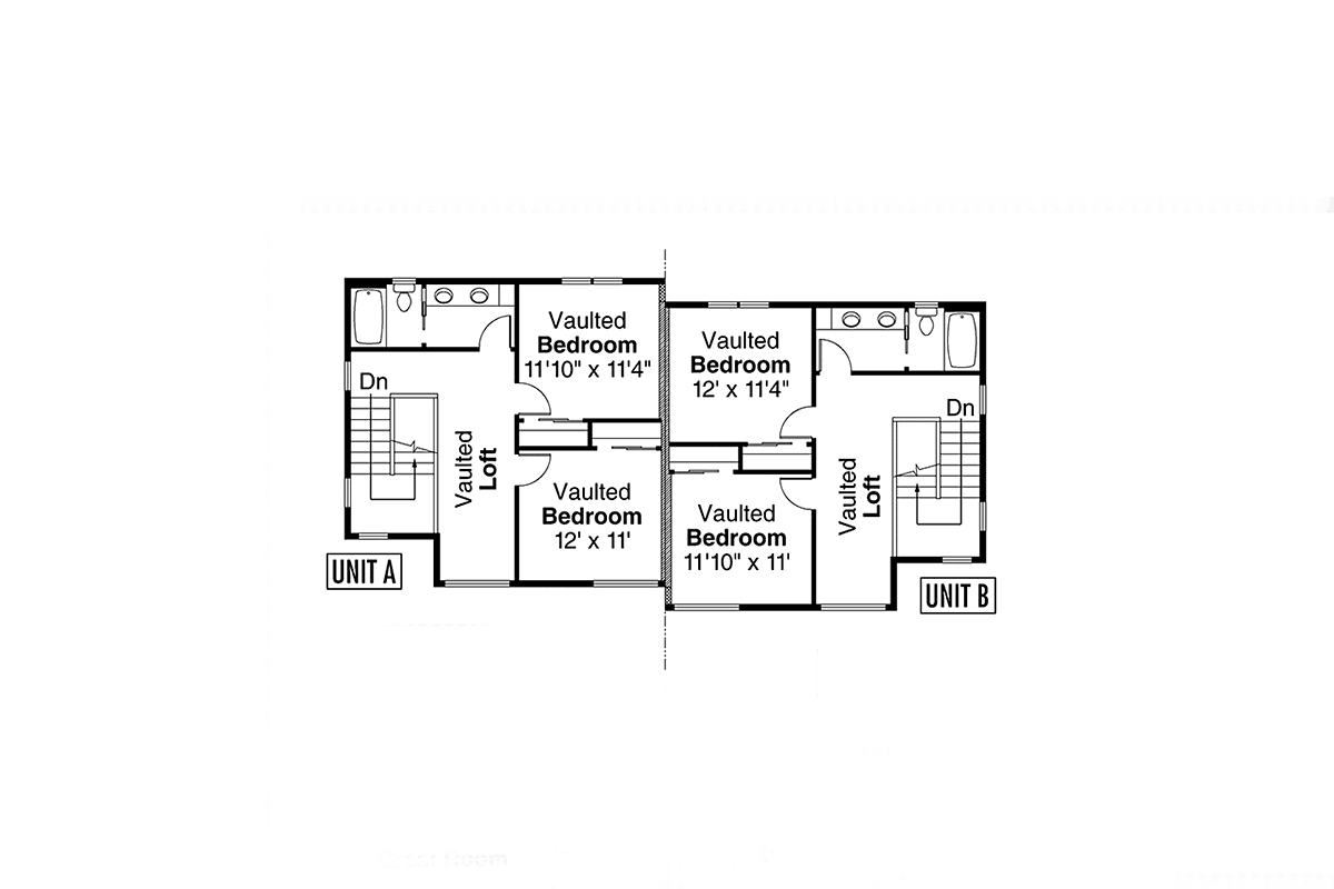 Contemporary Modern Level Two of Plan 43741
