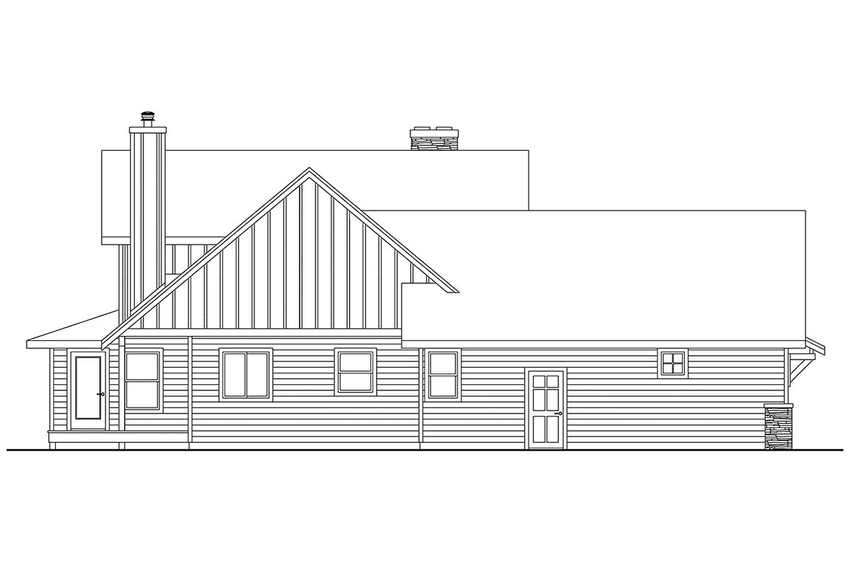 Country, Farmhouse, Traditional Plan with 2109 Sq. Ft., 3 Bedrooms, 3 Bathrooms, 2 Car Garage Picture 3