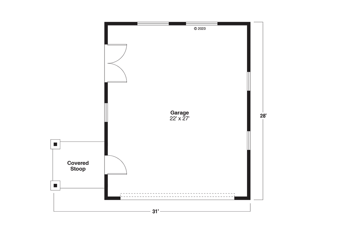 Country Craftsman Level One of Plan 43749