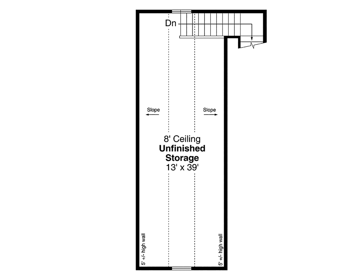 Garage Plan 43760 - 2 Car Garage Level Two