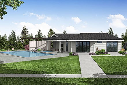 Prairie Traditional Elevation of Plan 43792