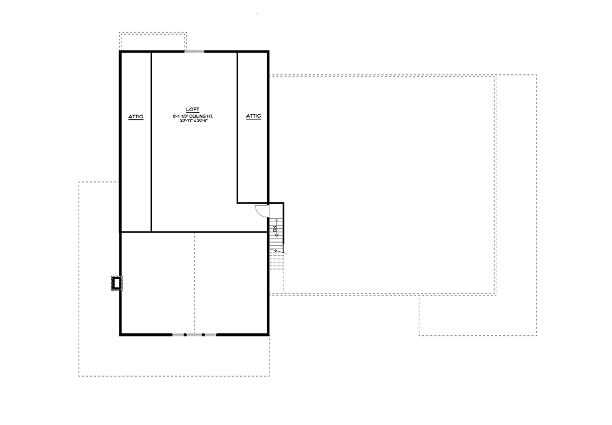 Barndominium Country Level Two of Plan 43903