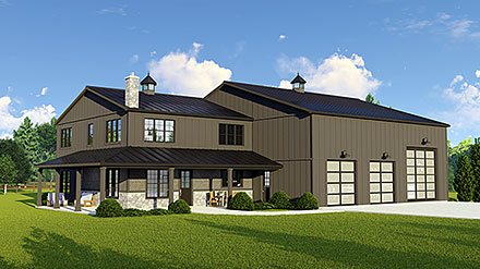 Barndominium Elevation of Plan 43905