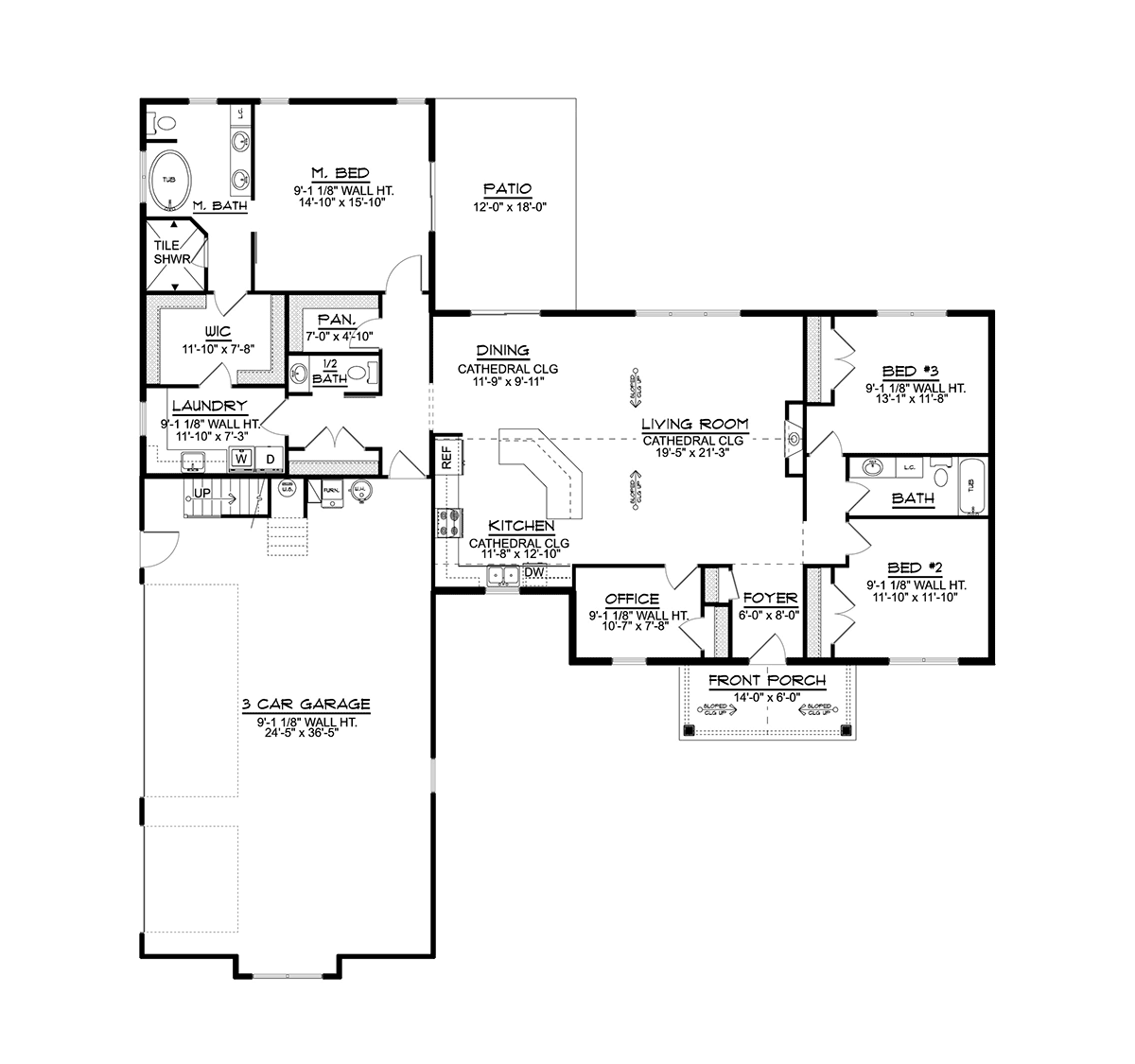 Country Ranch Level One of Plan 43910