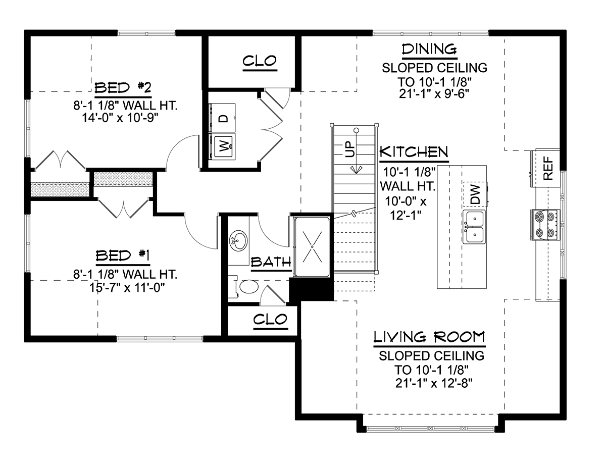 Country Farmhouse Level Two of Plan 43911