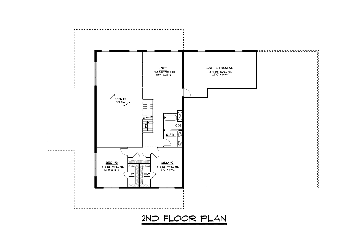 Barndominium Level Two of Plan 43922