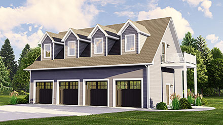 Cottage Country Traditional Elevation of Plan 43927