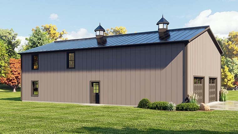 Barndominium Plan with 2212 Sq. Ft., 3 Bedrooms, 3 Bathrooms, 2 Car Garage Picture 6