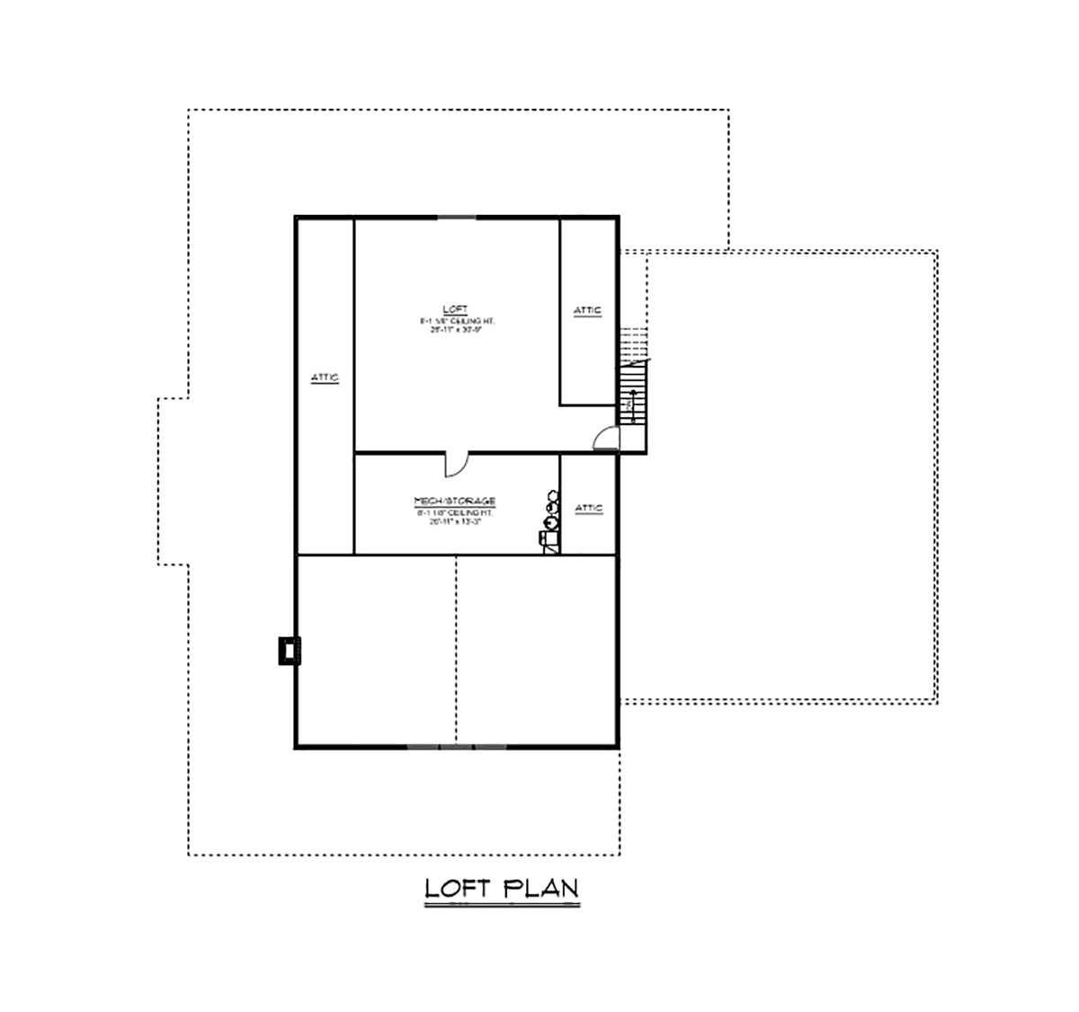 Barndominium Country Level Two of Plan 43936