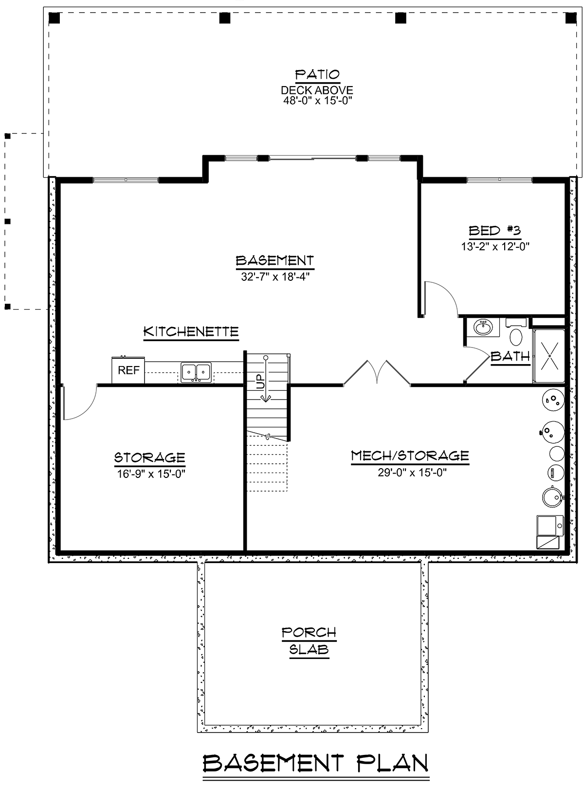 House Plan 43939 Lower Level