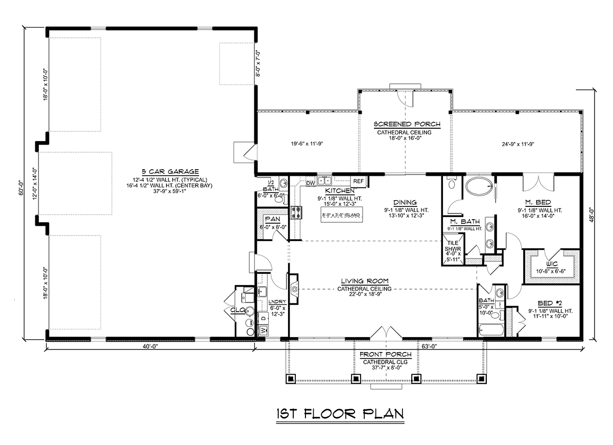 House Plan 43948 Level One