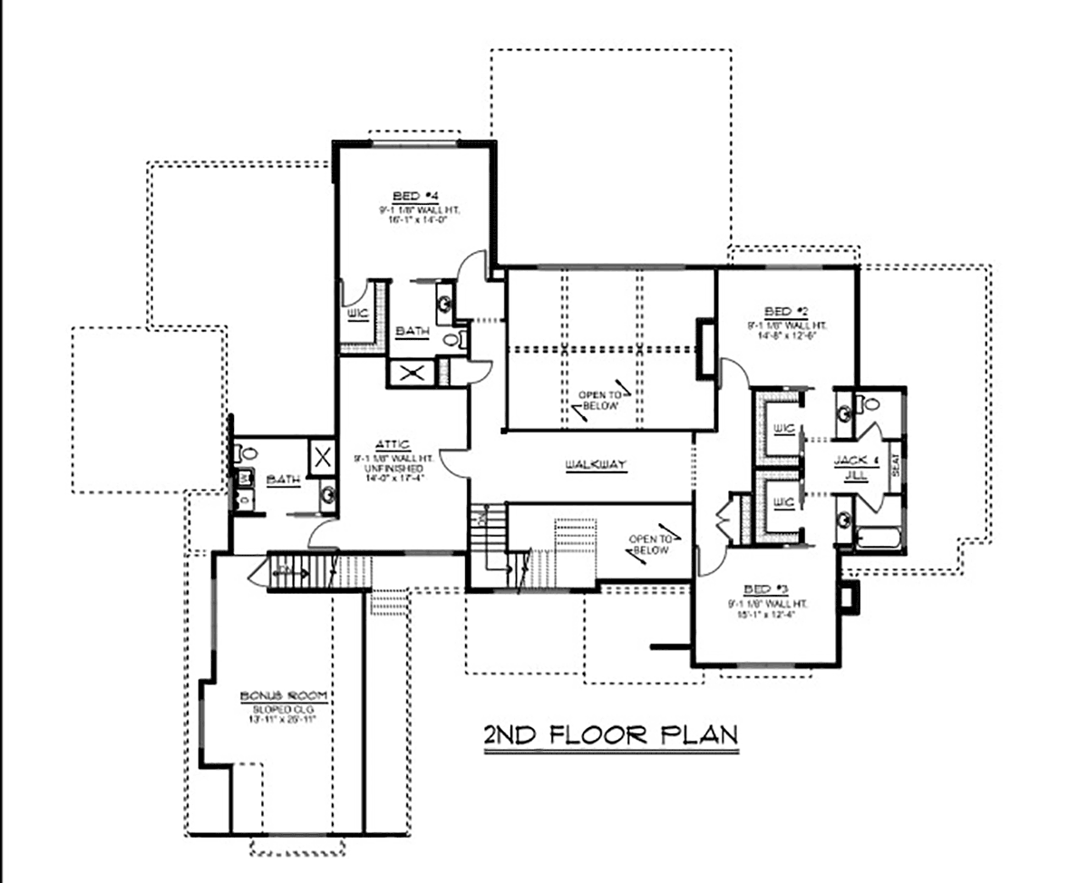 House Plan 43954 Level Two