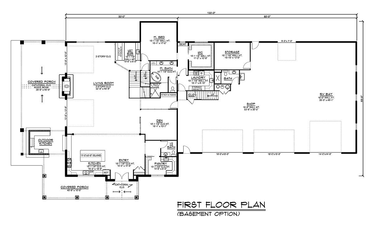 House Plan 43955 Alternate Level One