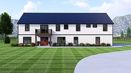 Barndominium Country Elevation of Plan 43964
