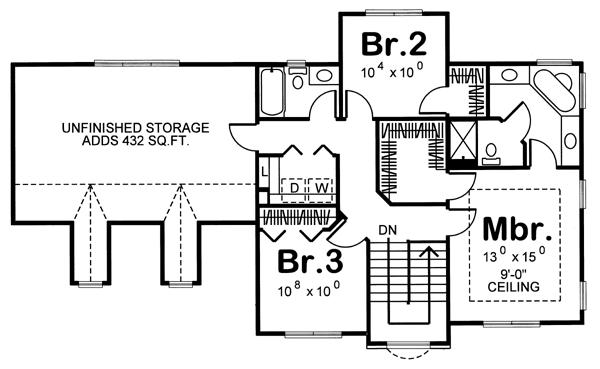 Traditional Level Two of Plan 44004