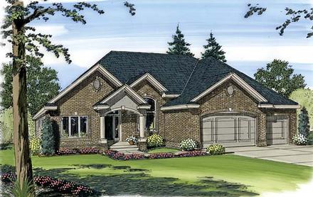 One-Story Traditional Elevation of Plan 44006