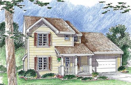 Traditional Elevation of Plan 44016