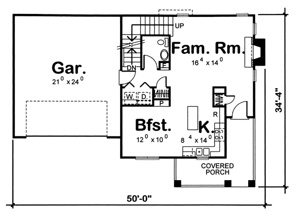 Country Traditional Level One of Plan 44018