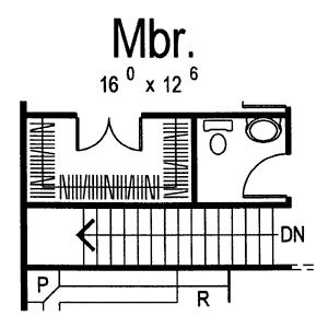 Florida Mediterranean One-Story Southwest Level Two of Plan 44026