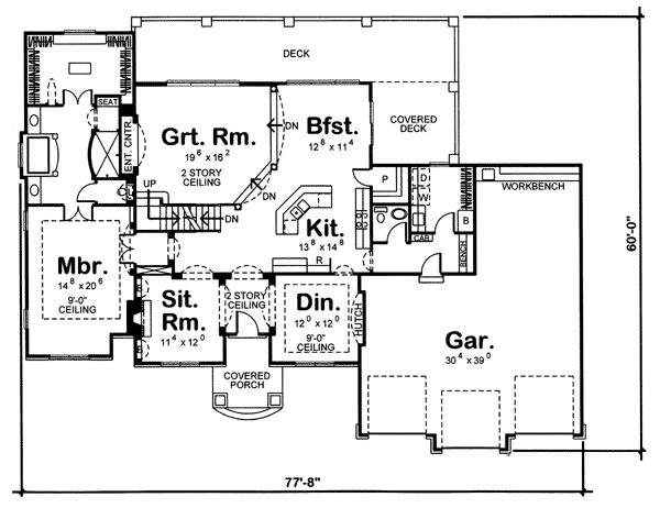 Florida Mediterranean Southwest Level One of Plan 44041