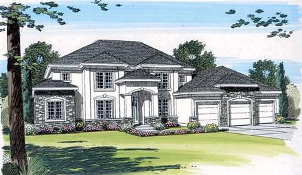 Florida Mediterranean Southwest Elevation of Plan 44041