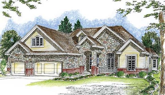 House Plan 44049 Elevation