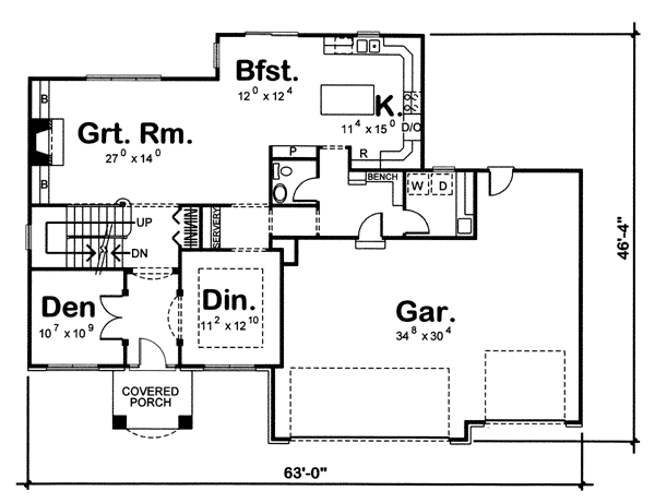 Traditional Level One of Plan 44056