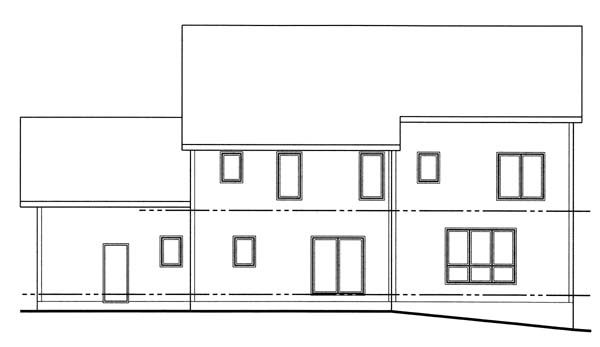 Traditional Rear Elevation of Plan 44056