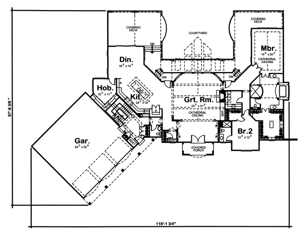 European Traditional Level One of Plan 44068