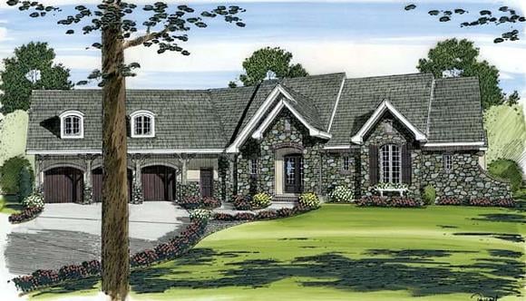 House Plan 44068 Elevation