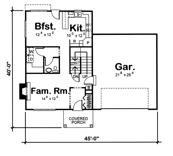 Traditional Level One of Plan 44071