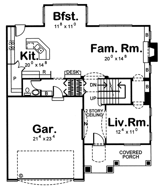 European Traditional Level One of Plan 44076