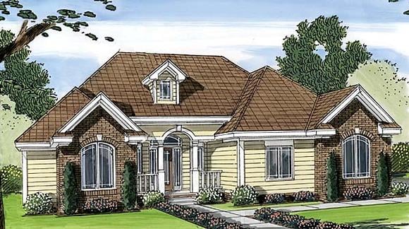 House Plan 44080 Elevation