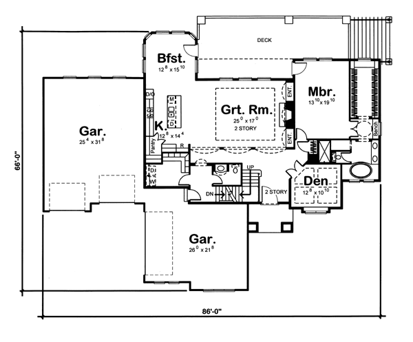 European Florida Mediterranean Southwest Level One of Plan 44095