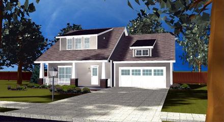 Bungalow Craftsman Elevation of Plan 44101