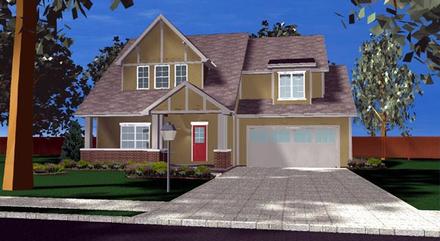 Bungalow Traditional Elevation of Plan 44104