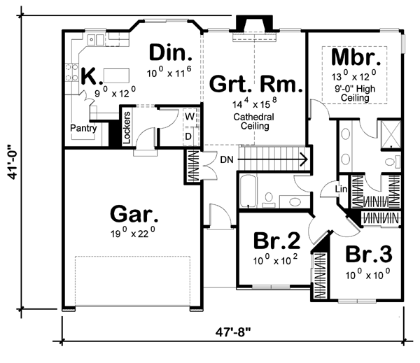 Traditional Level One of Plan 44112